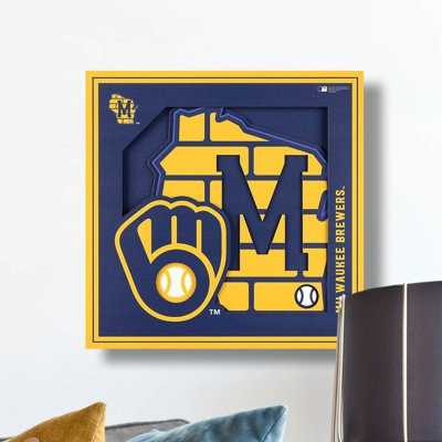 MLB 3D Logo Series Wall Art-12X12