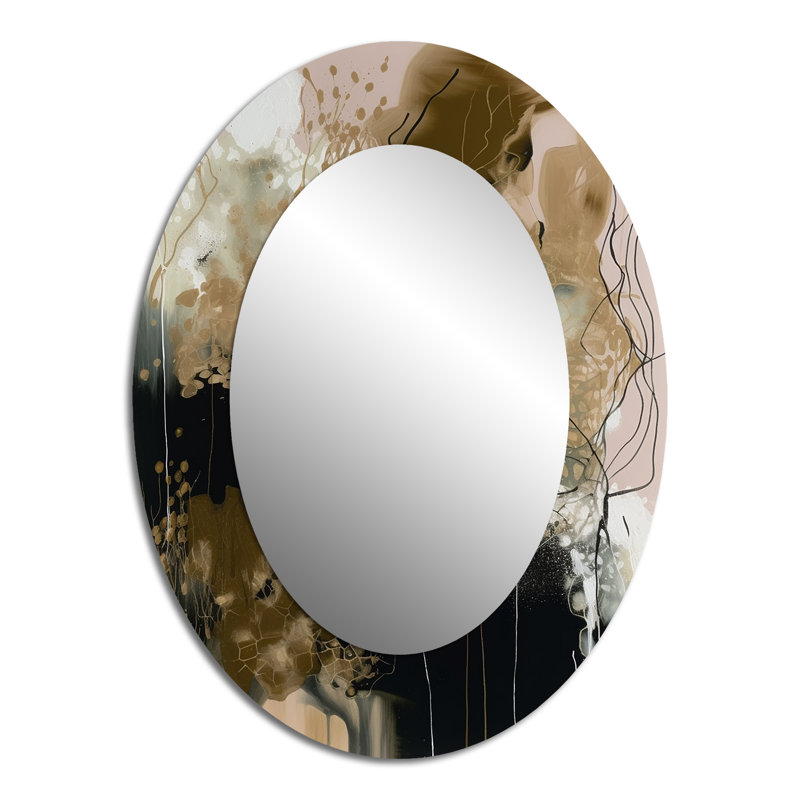 Miroir mural noir «Black Chaos V», 40 po x 30 po