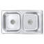 Belfry Kitchen Isabeau 480mm W Double Bowl Steel Kitchen Sink