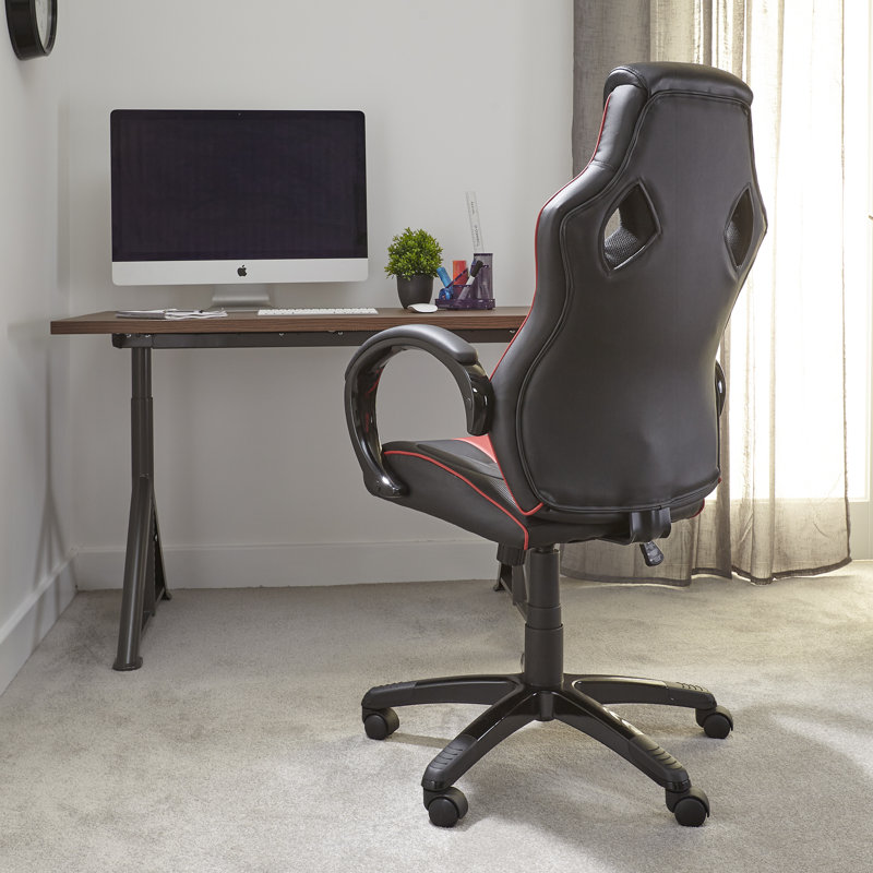 X Rocker Maverick Height Adjustable Gaming Chair, Red/Black