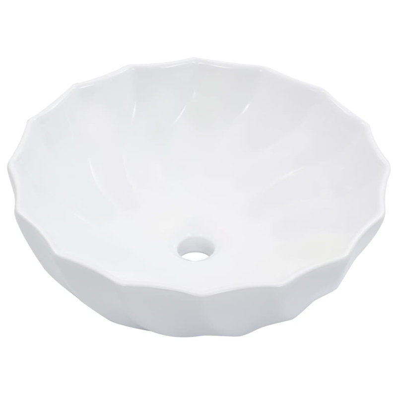 Belfry Bathroom Solihull 460 mm L Ceramic Circular Sink, White