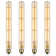 LED Vintage Filament Bulb T300, Tubular Edison Decorative Bulb Dimmable, E26 Base, Amber Soft Warm