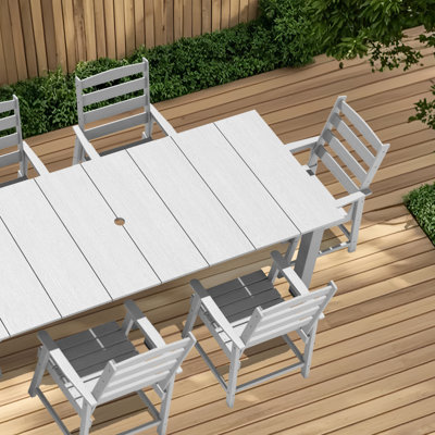 Six-piece Outdoor Patio Dining Table Set