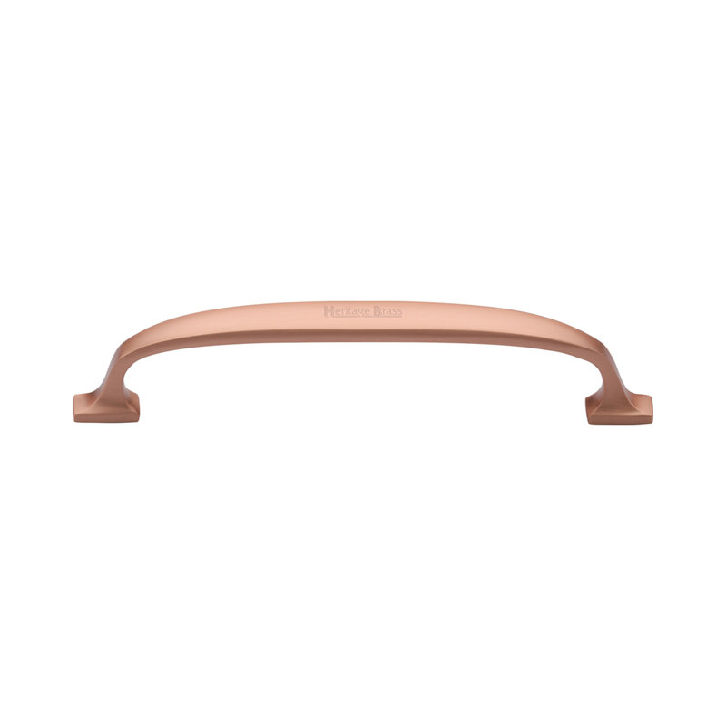 Heritage Brass Heritage Cabinet Pull Durham Design 12.8cm CTC, Satin Rose Gold