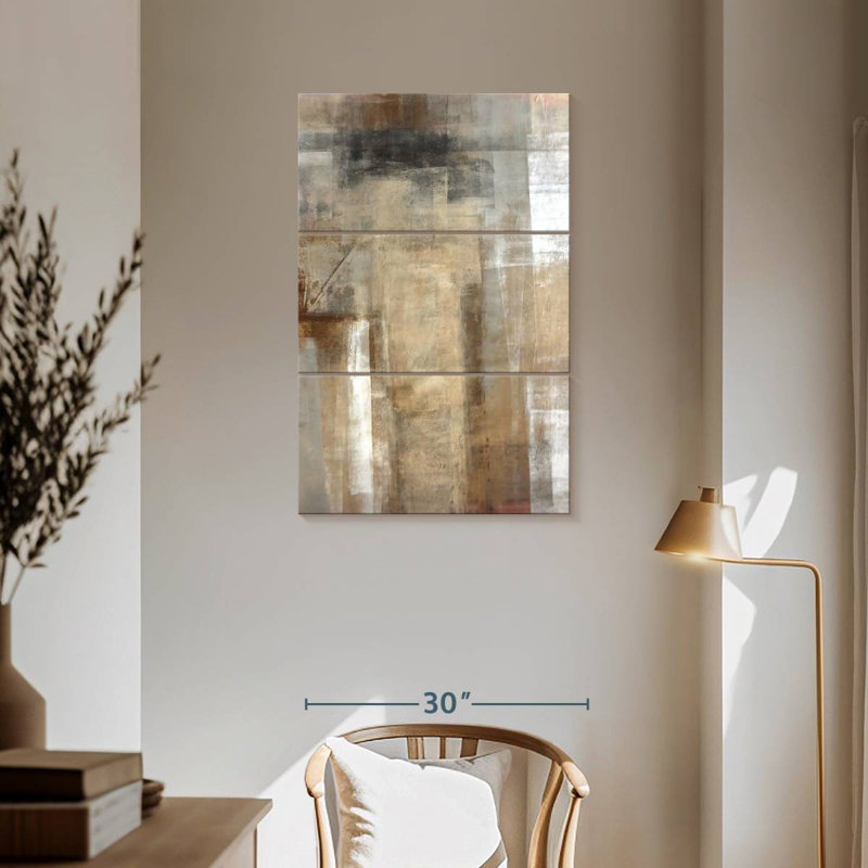 Avery Abstract Neutrals, 57" H x 36" W