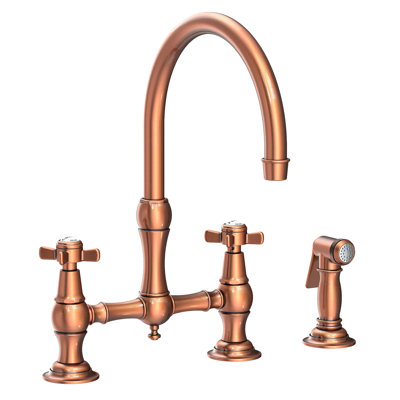 Fairfield Kitchen Bridge Faucet with Side Spray