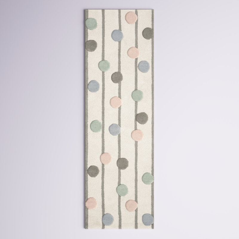 Santario Hand Tufted Wool Rug, Runner 2'6" x 8'
