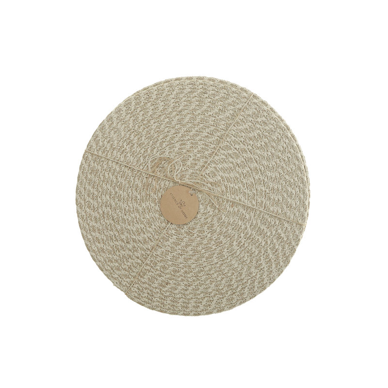 Napperon Wave tressé rond 15 x 15 - ensemble de 12