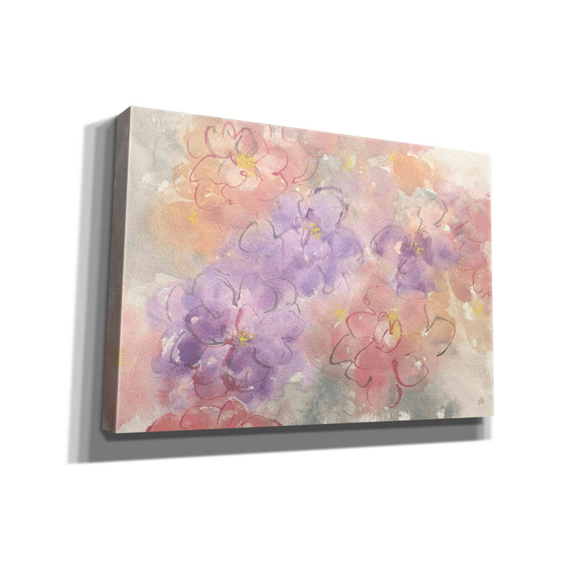 «Intime Freesia» par Chris Paschke, estampe numérique sur toile, H 18 po x l 26 po x P 0,75 po