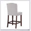 Élégant tabouret de comptoir capitonné avec support dorsal confortable et fabrication durable pour les cuisines et les bars modernes