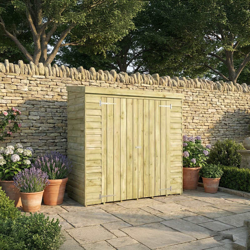 Mercia 6 x 2'6ft Overlap Pent Storage Shed, No