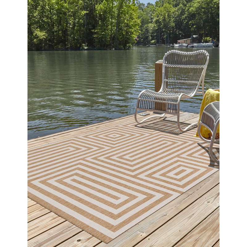 Tapis contemporain de style taupe Bello, Rectangle 2 pi x 3 pi 1 po