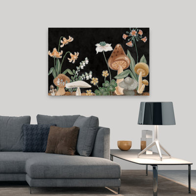 Many Mushrooms II Contemporary Flower Art