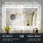 Akilan Frameless LED Vanity Mirror with Front-lit and Back-lit, Memory Function, 3 Color Temperatures & Dimmable Light, Anti-fog Tempered Glass ETL Mirror-1791807122