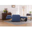Canapé-lit convertible 3-en-1 avec port USB et poche latérale, canapé-lit avec fauteuil escamotable, chaise simple à dossier réglable-168354086