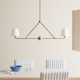 Kinston 2 Light Metal Dimmable Linear Chandelier