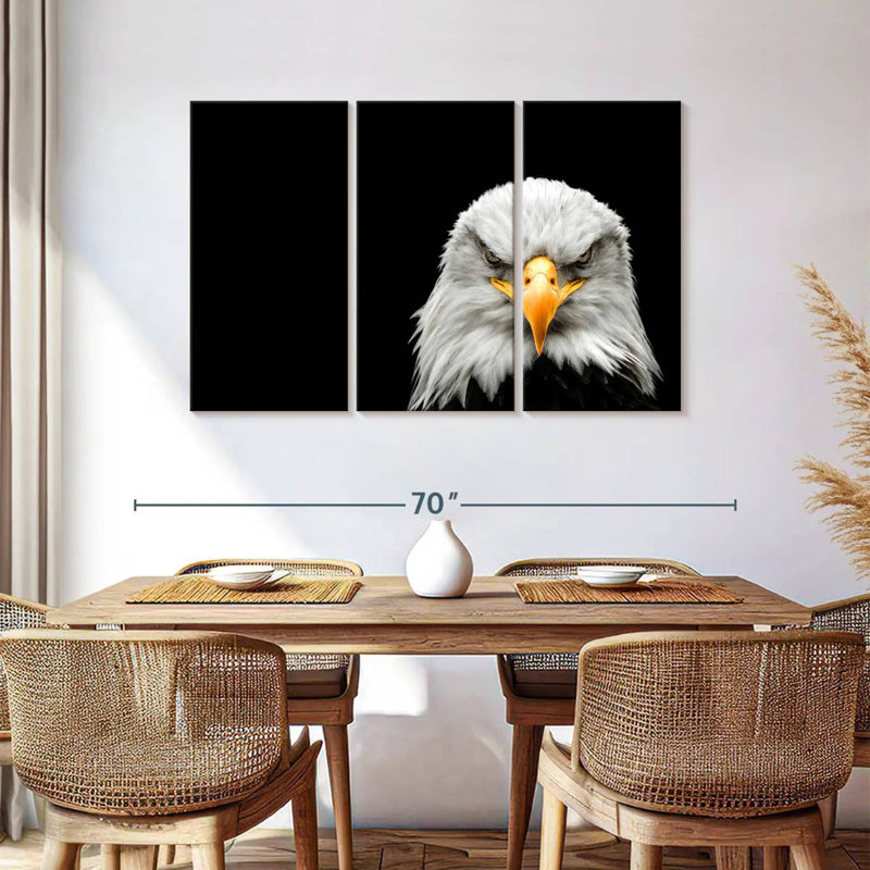 Angry Bald Eagle, 36" H x 57" W