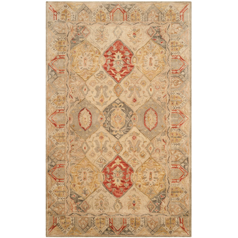 Tapis oriental en laine touffeté à la main Antiquity, Rectangle 2 pi x 3 pi