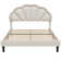 Aisaiah Velvet Upholstere LED Platform Bed With Adjustable Headboard, Wood Beds Frame With Adjustable Headboard