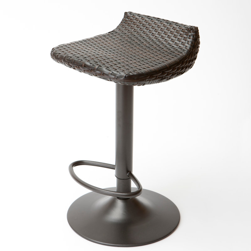 Cannes Outdoor Swivel Bar Stool, Espresso