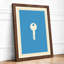 Skeleton Key Minimalist - Framed Print-601010390-601010394