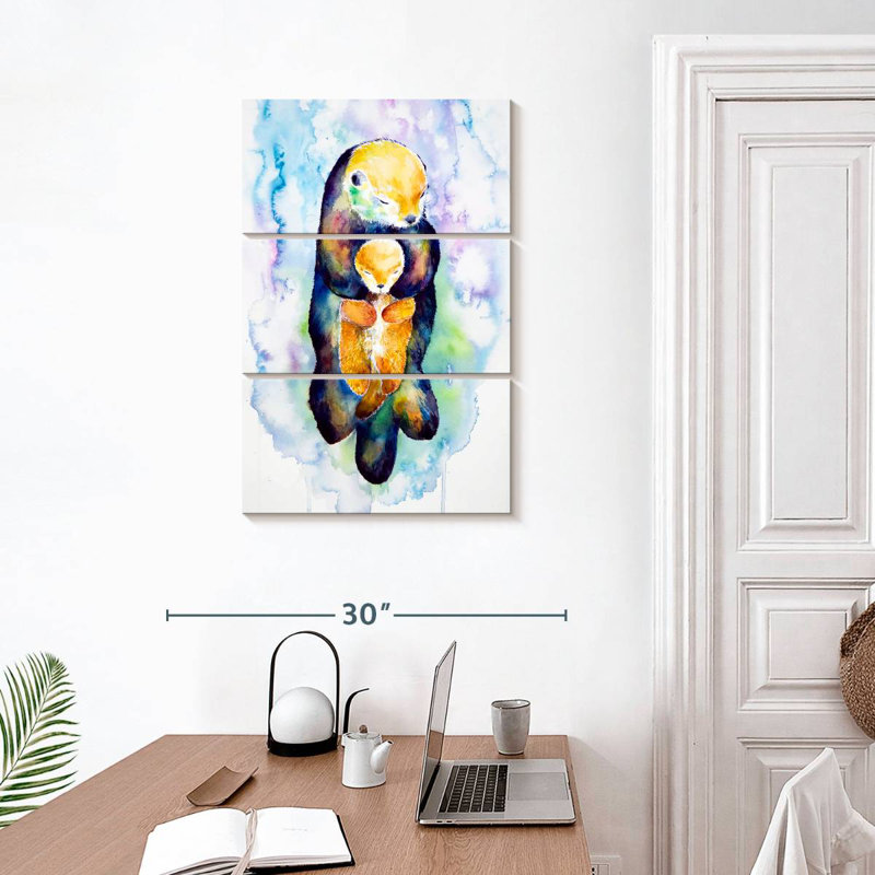 «Brampt Dream On Otters», H 32 po x l 20 po