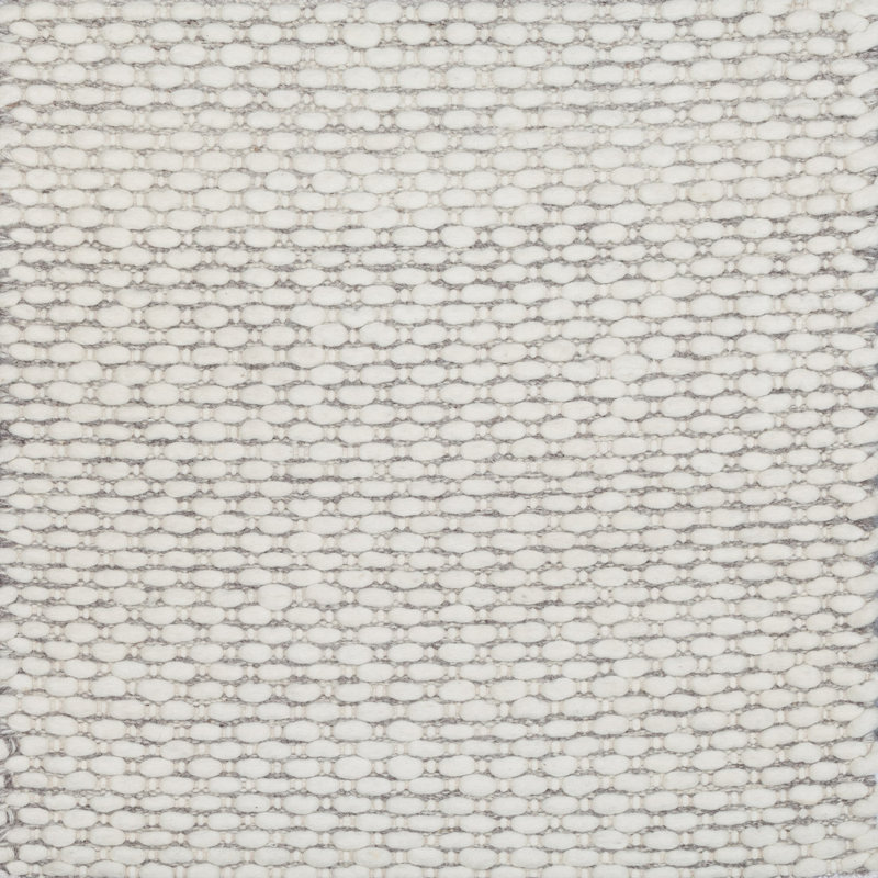 Textures Wool Geometric Area Rug in Ivory, Rectangle 3' x 6'