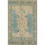 Vegetable Dye Wool Oushak Transitional Turkish Area Rug 6x9