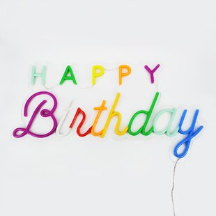 Happy Birthday LED Neon Sign - Neon Direct