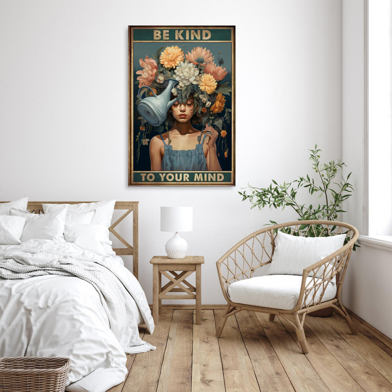Fleurs Leoncia Be Kind To Your Mind 2, H 14 po x l 11 po x P 1,25 po
