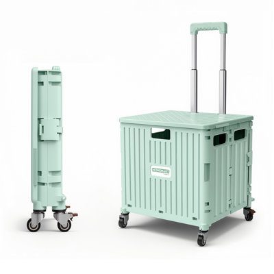 Chariot à roulettes pliable Viviendo 65L, vert
