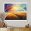 «Countryside Rainbow Over The Wheat Fields II», art mural arc-en-ciel pour le salon-839387543-1018291290
