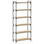 Adeife 188cm H x 30cm W Metal Standard Bookcase-747873584-747873586
