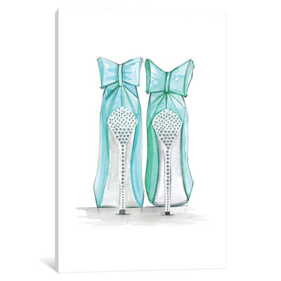 Tiffany Shoes by Rongrong DeVoe - Wrapped Canvas Painting