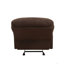 Fauteuil inclinable et oscillant en microfibre chocolat-1899459991