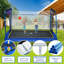 Nouveau trampoline rectangulaire de 8 pi x 12 pi avec planche de basketball, gonfleur de balles et échelle - conforme aux normes ASTM bleues et certifié CCP