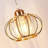 Industrial Crystal Tree Floor Lamp With Golden Finish, 3-Light Design For Living Room, Bedroom, Or Office
