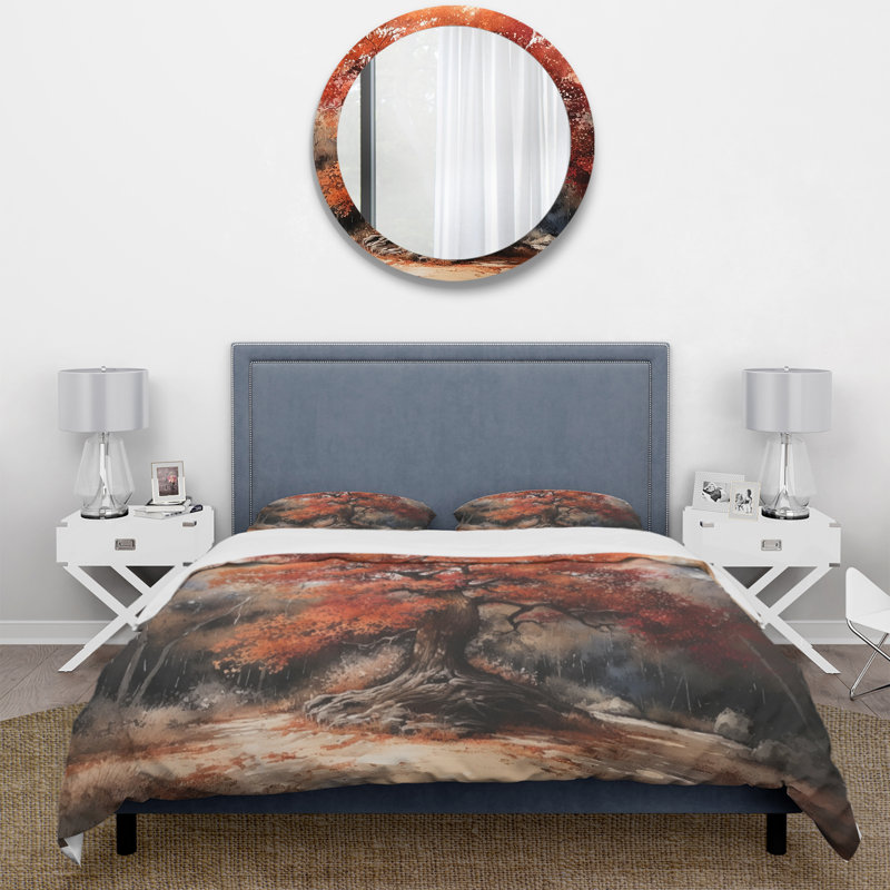 Ensemble de housse de couette Fall Foliage Tree In The Woods II BeddingMicrofiber / Polyester