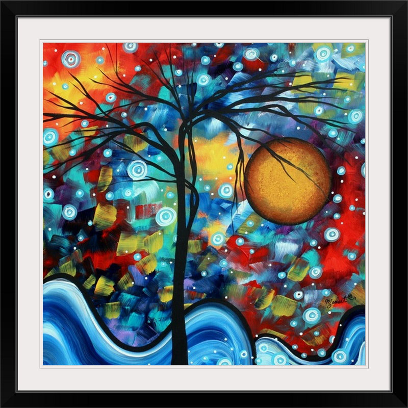 «Sweet Serenity» par Megan Duncanson, reproduction d'art, H 32 po x l 32 po x P 1 po, Cadre noir