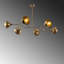 Lustre rétro vintage, structure en métal, 40 W maximum (6 ampoules, douille E27) | 40,2 po x 20,5 po x 20,9 po | Design élégant avec capuchon de 15 pouces, parfait pour le décor du salon et de la salle à manger | IP20, superbe finition rétro-286827036