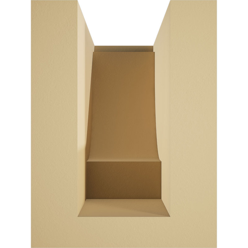 Alpine Signature Urethane Rafter Tail, Primed Tan, 8" H x 12" W x 6" D