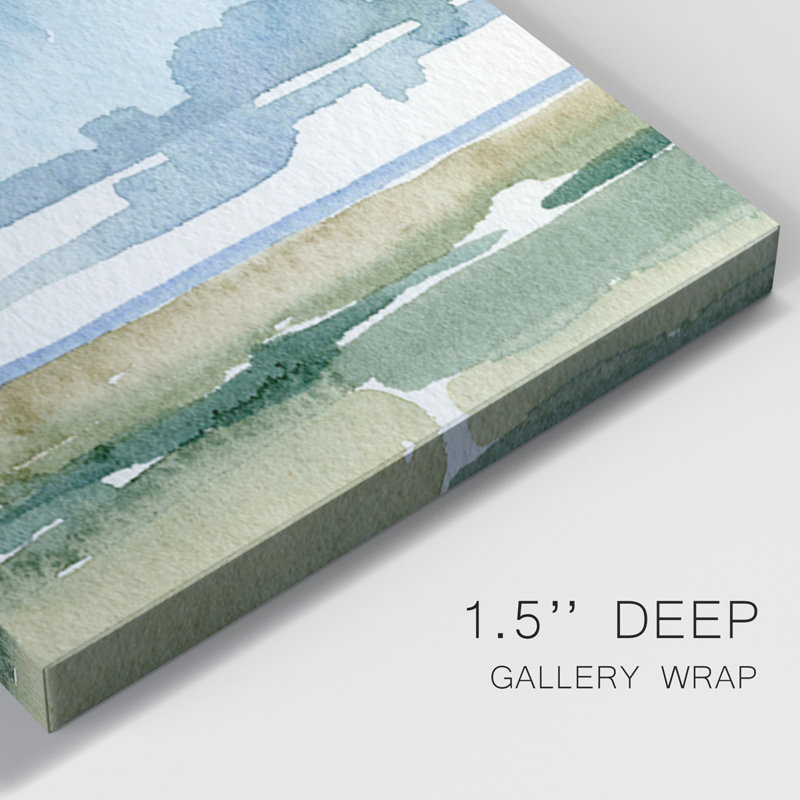 Open Sky Study II - Toile tendue avec châssis de qualité supérieure - Prêt à être accroché, H 12 po x l 24 po x P 1 po
