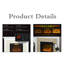 31.5" Electric Fireplace With Mantel