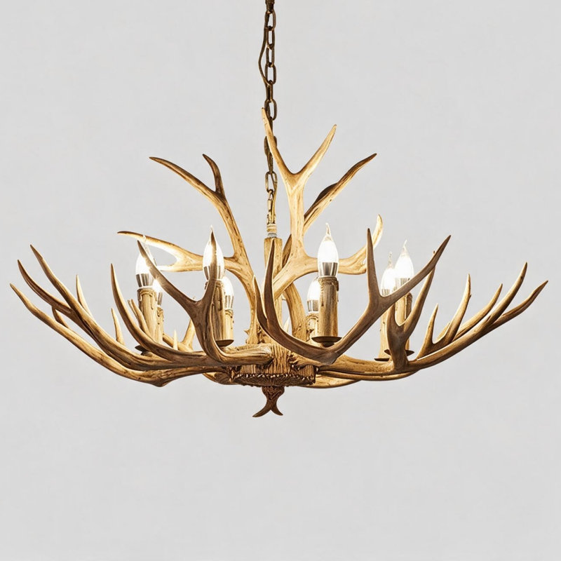 Candle Antler Chandelier Lights