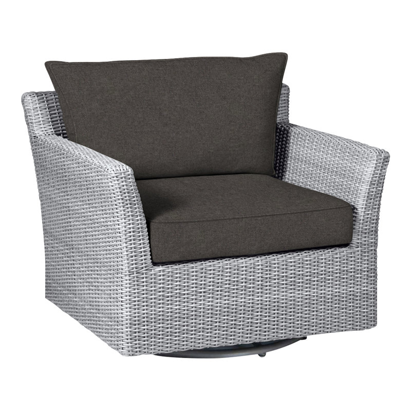 Fauteuil oscillant pivotant Club Woven N-Dura, Welt, Fossile de Vérone, Huître