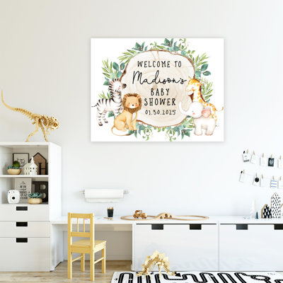 Panneau de bienvenue pour fête de naissance