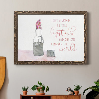 " A Little Lipstick " Painting Print