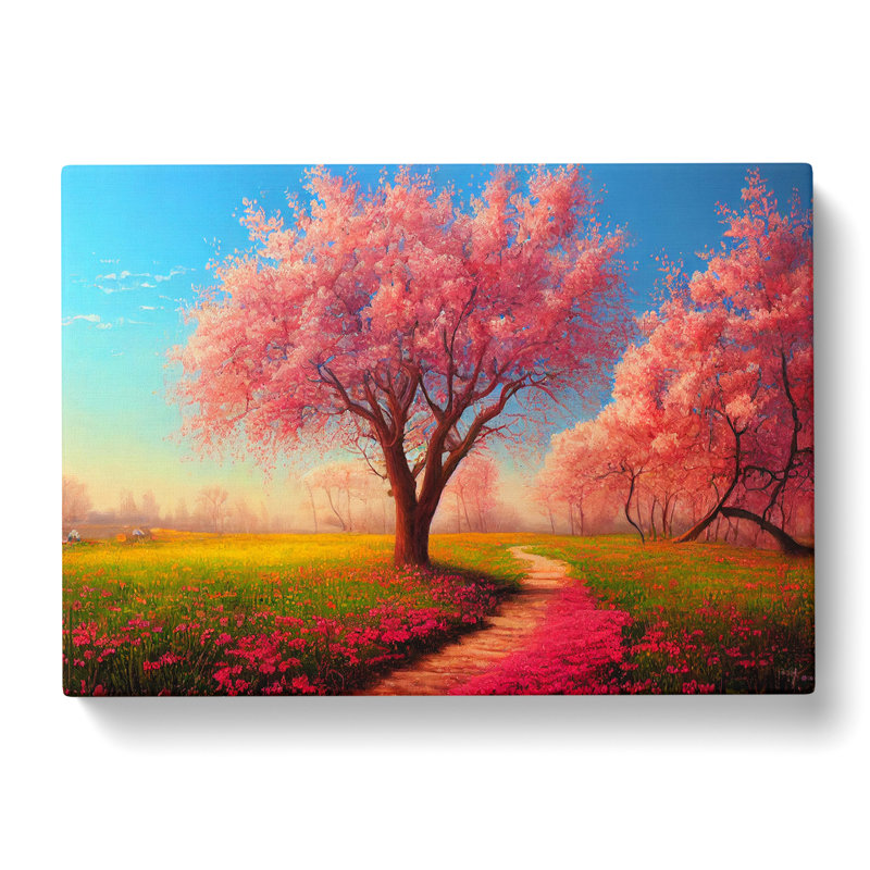 Spring Meadow Landscape Vol.4 - Wrapped Canvas