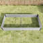 Ensemble de potager surélevé en métal - 45,67 po Profondeur de 11,47 po de hauteur, lit argenté pratique pour hauteur, construction, assemblage rapide-280840459-280840688