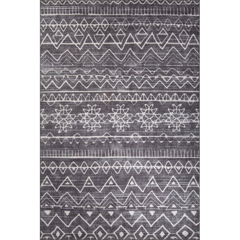 Tapis décoratif décoratif Ottilie, Rectangle 3 pi 10 po x 5 pi 3 po